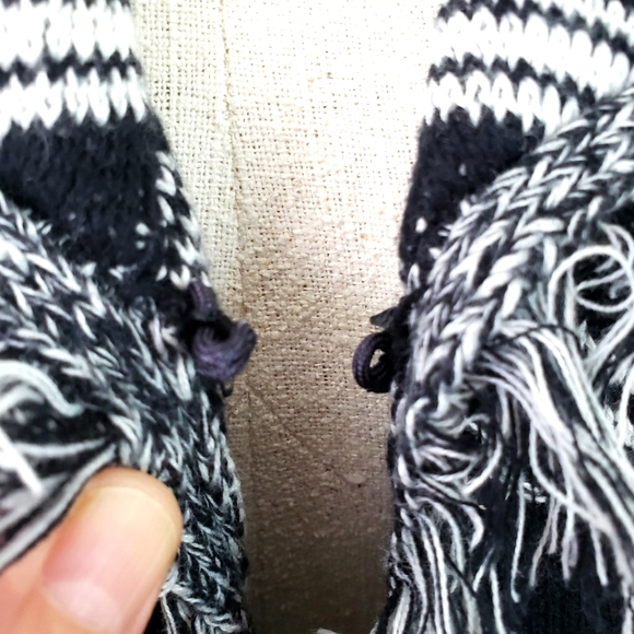 Additions By Chico's Plaid Fringe Cardigan Sweater Size 2 - Picture 9 of 14